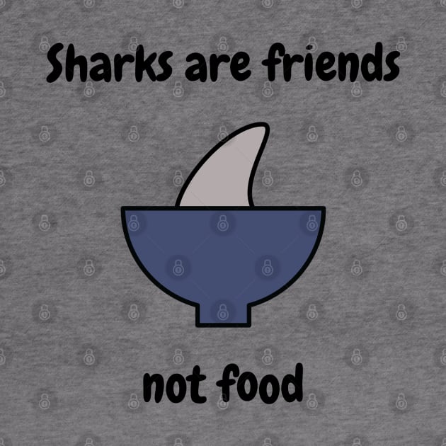 Sharks are friends by Shelby Ly Designs